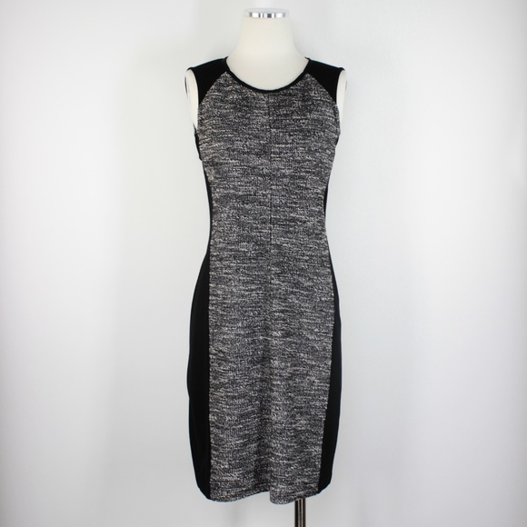 Eileen Fisher Dresses & Skirts - Eileen Fisher Tweed Panel Sheath Ponte Dress 814D